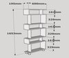 Pastatoma lentyna Kalune Design Blok, balta цена и информация | Lentynos | pigu.lt