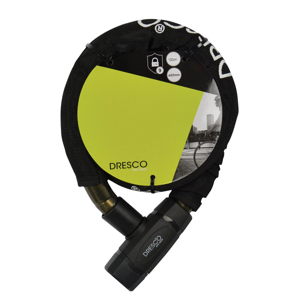 Dviračio užraktas Dresco Pantser 22x1000 mm kaina ir informacija | Užraktai dviračiams | pigu.lt