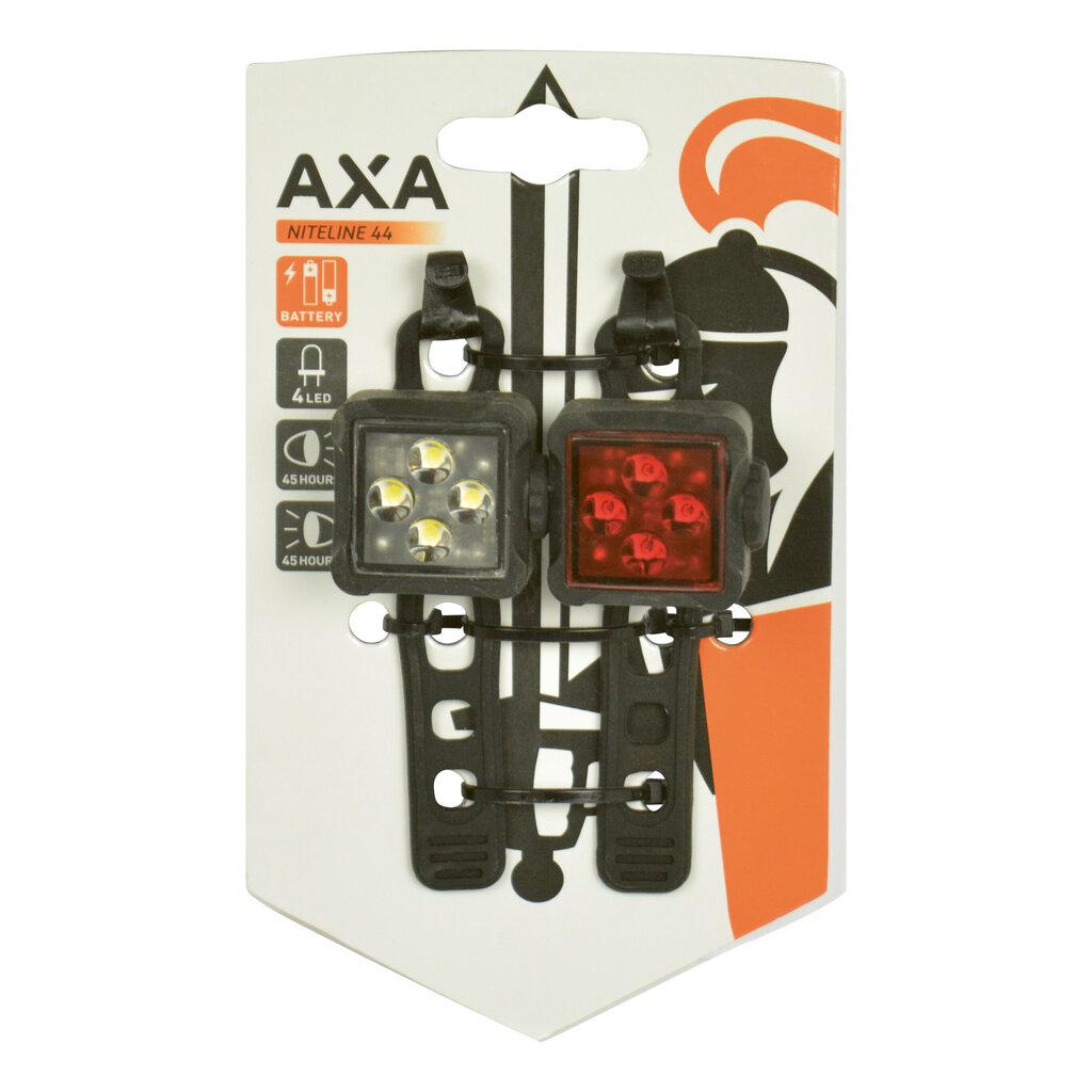 Dviračio žibintų rinkinys AXA Niteline 44 kaina ir informacija | Žibintai ir atšvaitai dviračiams | pigu.lt