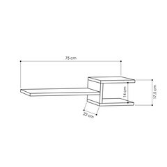 Pakabinama lentyna Kalune Design Fork, balta kaina ir informacija | Lentynos | pigu.lt