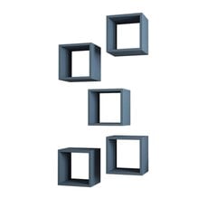 Pakabinama lentyna Kalune Design Box Cube, mėlyna kaina ir informacija | Lentynos | pigu.lt