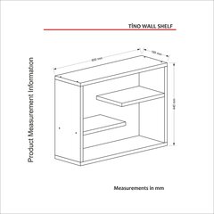 Lentyna Kalune Design Tino, ruda kaina ir informacija | Lentynos | pigu.lt