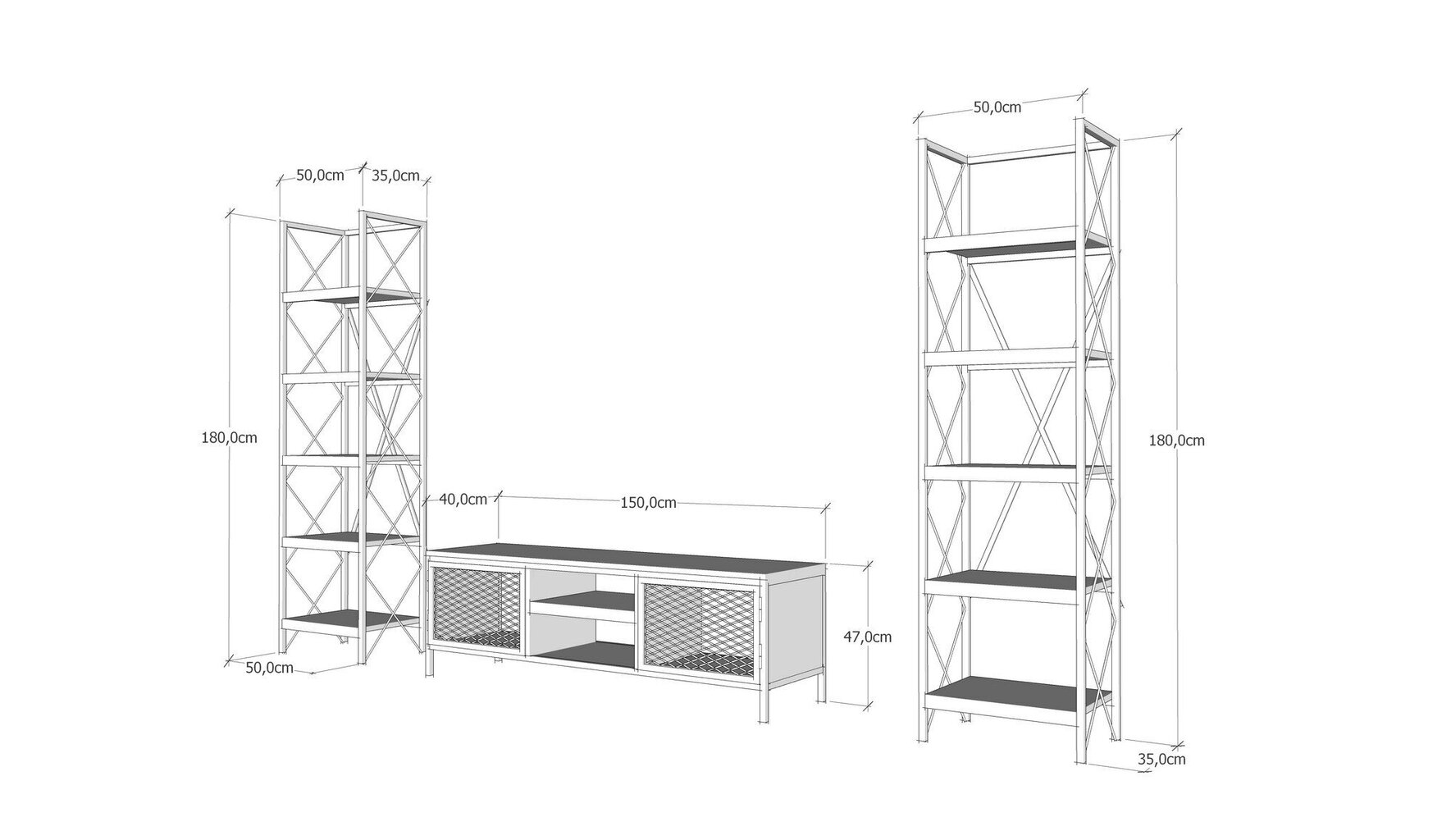 Sekcija Kalune Design Maxim, ruda/juoda kaina ir informacija | Sekcijos | pigu.lt