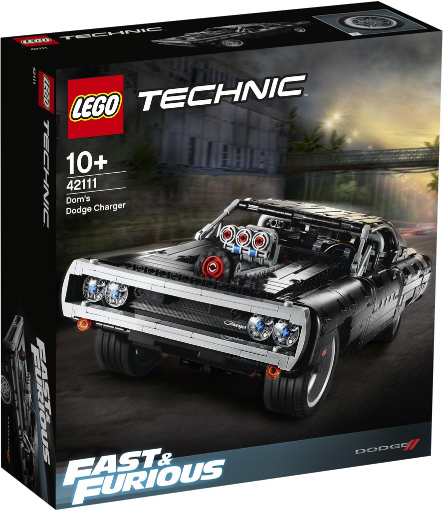 42111 LEGO® Technic Dom's Dodge Charger цена и информация | Konstruktoriai ir kaladėlės | pigu.lt