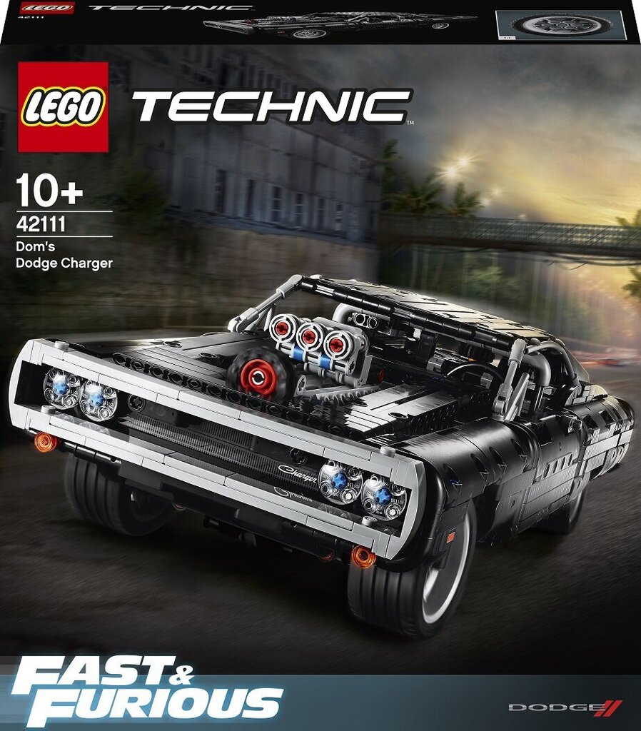 42111 LEGO® Technic Dom's Dodge Charger kaina ir informacija | Konstruktoriai ir kaladėlės | pigu.lt