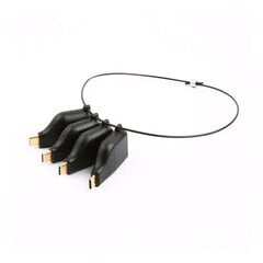 Deltaco USBC-AR1, USB-C/VGA/HDMI kaina ir informacija | Kabeliai ir laidai | pigu.lt