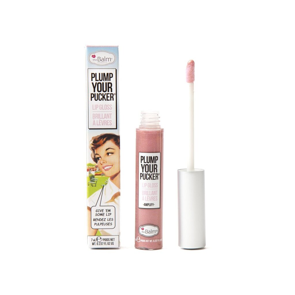 Lūpų blizgis Plump Your Pucker Amplify theBalm, 7 ml kaina ir informacija | Lūpų dažai, blizgiai, balzamai, vazelinai | pigu.lt