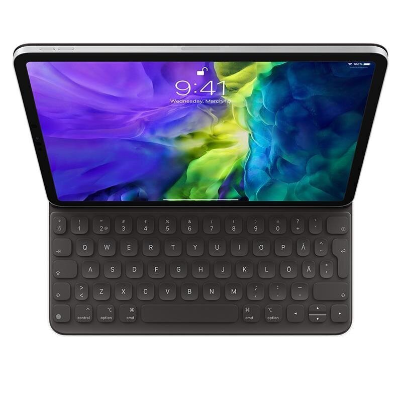 Apple Smart Keyboard Folio for iPad Air (4th,5th generation) | 11-inch iPad Pro (all gen) - SWE - MXNK2S/A kaina ir informacija | Planšečių, el. skaityklių priedai | pigu.lt