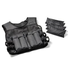 Svorinė liemenė Tunturi Adjustable Weighted Vest, 10 kg kaina ir informacija | Svoriai, svarmenys, štangos | pigu.lt