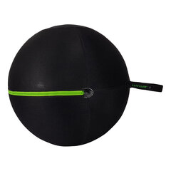 Gimnastikos kamuolio užvalkalas su užtrauktuku Tunturi, 75 cm, juodas kaina ir informacija | Gimnastikos kamuoliai | pigu.lt