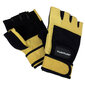 Treniruočių pirštinės Tunturi Fitness Gloves High Impact, L dydis, geltonos/juodos kaina ir informacija | Treniruočių pirštinės | pigu.lt