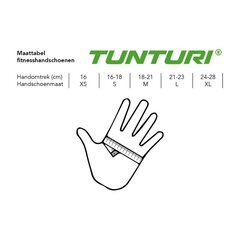 Спортивные перчатки Tunturi Pro Gel, M цена и информация | Тренировочные перчатки | pigu.lt