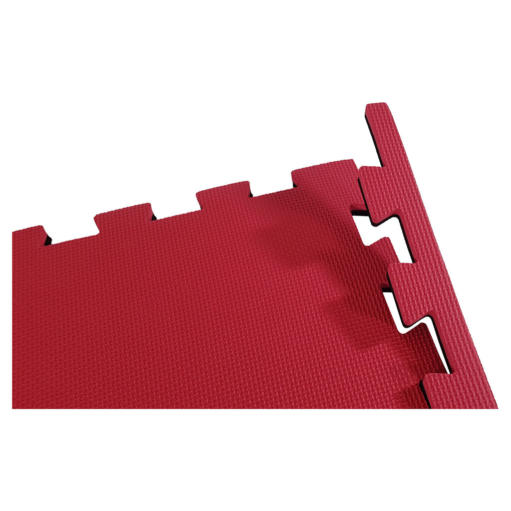 Kilimas sportui Bruce Lee Karate Puzzle Mat, 104x104x2 cm, juodas/raudonas kaina ir informacija | Kilimėliai sportui | pigu.lt