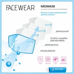 Daugiafunkcinė kaukė su filtru Facewear цена и информация | Первая помощь | pigu.lt