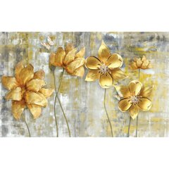 Fototapetai - Meniškos auksinės gėlės kaina ir informacija | Fototapetai | pigu.lt