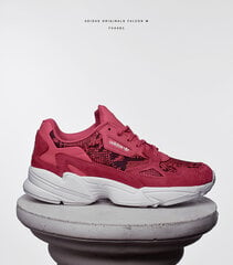 Moteriški kedai laisvalaikiui Adidas Originals Falcon W, bordo / balta / juoda spalva kaina ir informacija | Adidas Originals Apranga, avalynė, aksesuarai | pigu.lt