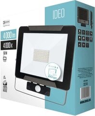 Светодиодный прожектор Ideo 50W Pir цена и информация | Фонарики, прожекторы | pigu.lt
