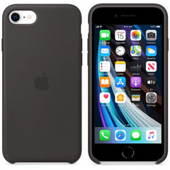 Apple Silicone Case, для iPhone 7 / 8 / SE (2020), черный цена и информация | Чехлы для телефонов | pigu.lt