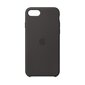 Apple Silicone Case, skirtas iPhone 7 / 8 / SE (2020), juodas цена и информация | Telefono dėklai | pigu.lt