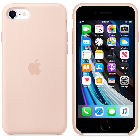 Apple Silicone Case, skirtas iPhone 7 / 8 / SE (2020), rožinis цена и информация | Telefono dėklai | pigu.lt