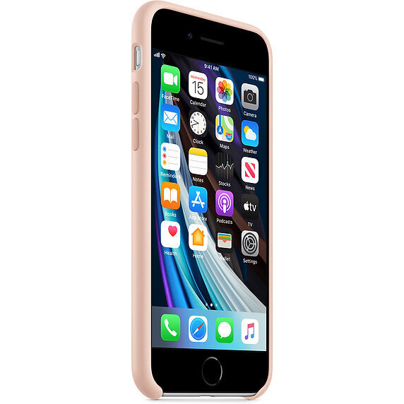 Apple Silicone Case, skirtas iPhone 7 / 8 / SE (2020), rožinis kaina ir informacija | Telefono dėklai | pigu.lt