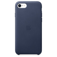 Apple Leather Case MXYN2ZM/A Midnight Blue kaina ir informacija | Telefono dėklai | pigu.lt