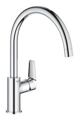 Grohe BauEdge Однорычажный смеситель для мойки с высоким изливом и диапазоном поворота 360˚, 31367001 цена и информация | Кухонные смесители  | pigu.lt