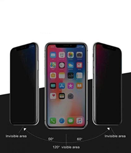 Grūdinto stiklo ekrano apsauga skirta iPhone X/XS/11PRO, PRIVACY, FULL GLUE, FULL COVER, SOUNDBERRY. цена и информация | Apsauginės plėvelės telefonams | pigu.lt