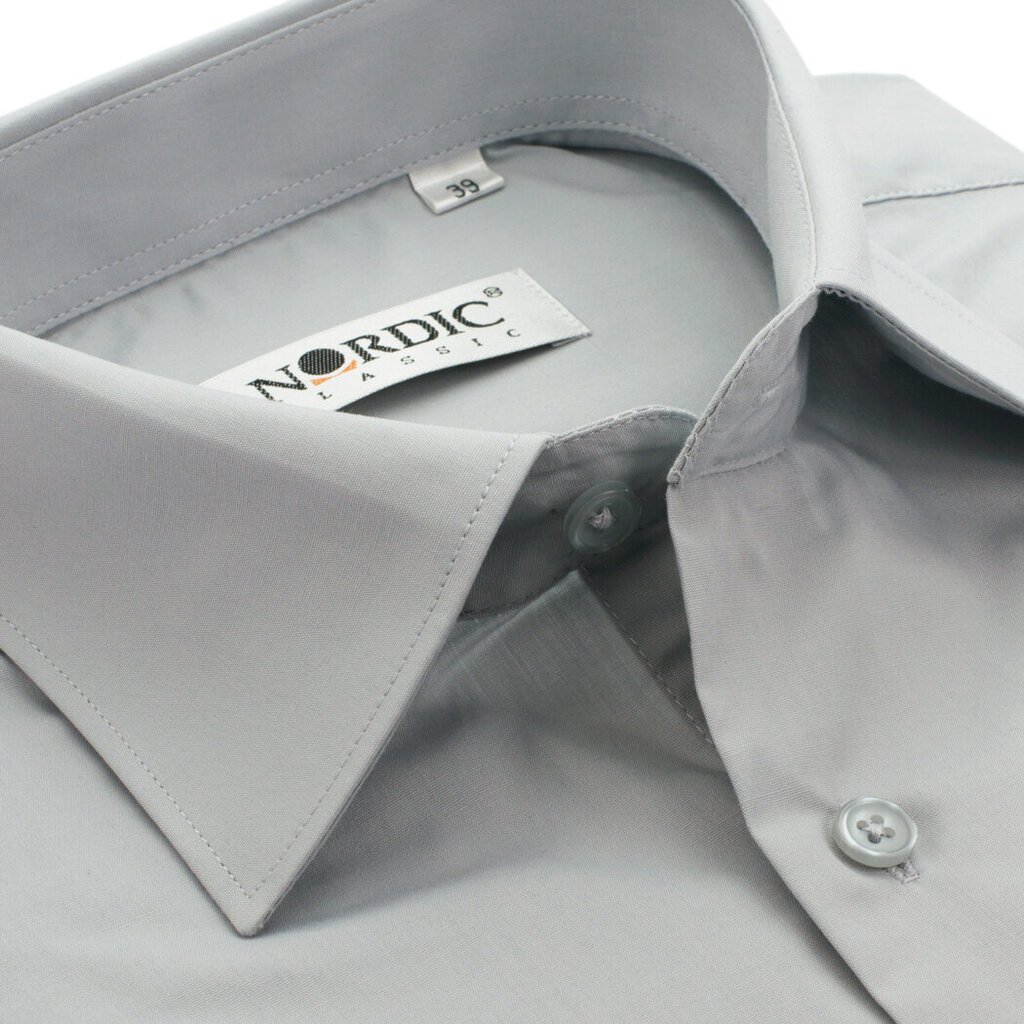 Vienspalviai marškiniai vyrams Nordic, pilki kaina ir informacija | Vyriški marškiniai | pigu.lt