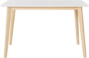 Обеденный стол Notio Living Coco 120, белый цена и информация | Кухонные и обеденные столы | pigu.lt