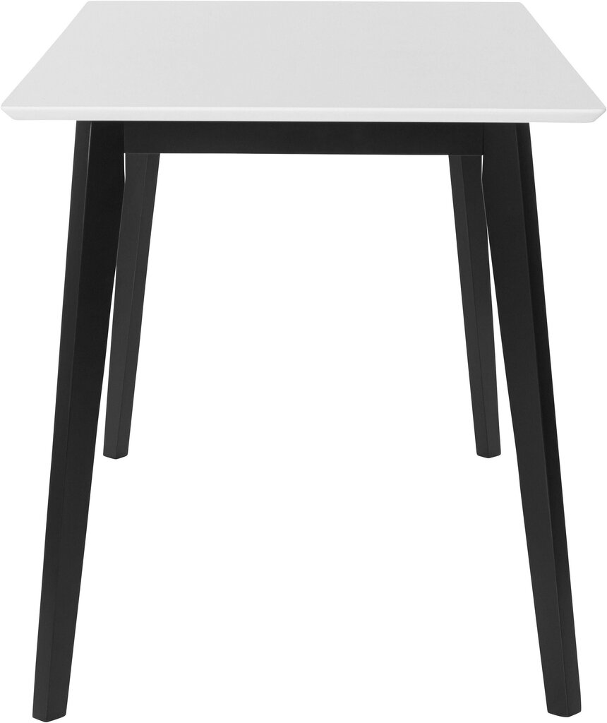 Valgomojo stalas Notio Living Coco 120, baltas/juodas kaina ir informacija | Virtuvės ir valgomojo stalai, staliukai | pigu.lt