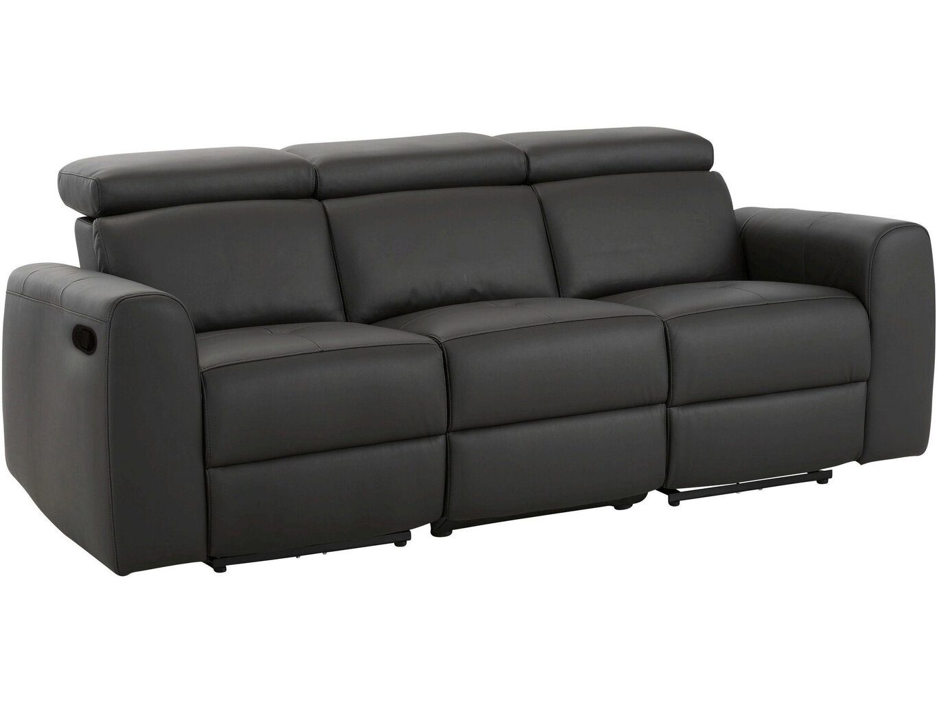 Sofa-reglaineris Notio Living Capena, dirbtinė oda, ruda цена и информация | Sofos | pigu.lt