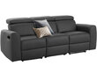 Sofa-reglaineris Notio Living Capena, dirbtinė oda, pilka цена и информация | Sofos | pigu.lt