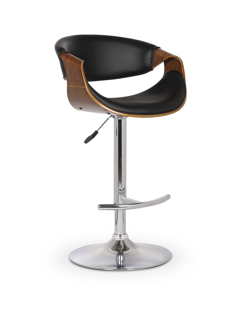 Baro kėdė Halmar H100, juoda/ruda kaina ir informacija | Virtuvės ir valgomojo kėdės | pigu.lt