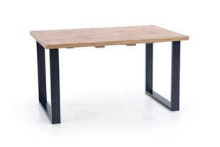 Раздвижной обеденный стол Halmar Venom 210 см, коричневый/черный цена и информация | Кухонные и обеденные столы | pigu.lt