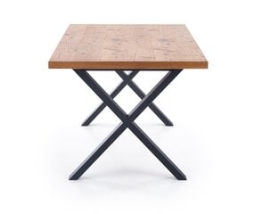 Раздвижной обеденный стол Halmar Xavier, коричневый/черный цена и информация | Кухонные и обеденные столы | pigu.lt
