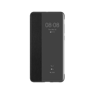 "Huawei P40 Smart View Flip Cover", juodas kaina ir informacija | Telefono dėklai | pigu.lt