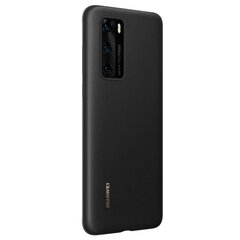 Huawei PU Case, skirtas Huawei P40, juodas kaina ir informacija | Telefono dėklai | pigu.lt