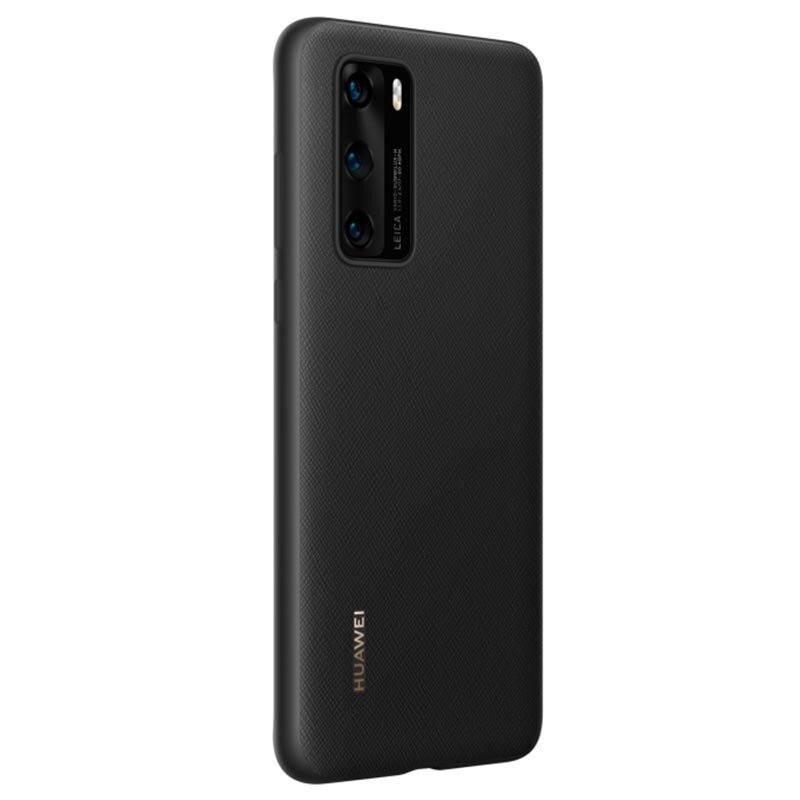 Huawei PU Case, skirtas Huawei P40, juodas цена и информация | Telefono dėklai | pigu.lt