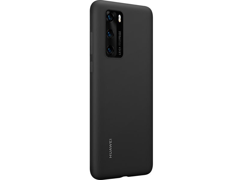 Huawei Silicone Case, skirtas Huawei P40, juodas kaina ir informacija | Telefono dėklai | pigu.lt