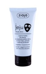 Очищающая и разглаживающая маска для лица Ziaja Jeju Cleansing & Smoothing Black 50 мл цена и информация | Маски для лица, патчи для глаз | pigu.lt