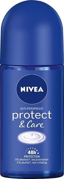 Rutulinis antiperspirantas Nivea Protect & Care moterims, 50ml kaina ir informacija | Dezodorantai | pigu.lt