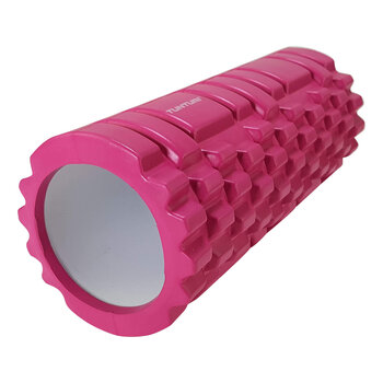 Массажный тренировочный цилиндр Tunturi Yoga 33 см, розовый цена и информация | Аксессуары для массажа | pigu.lt
