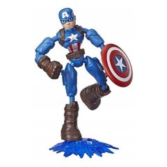 Žaidimų figūrėlė Avengers Flex Captain America цена и информация | Развивающие игрушки | pigu.lt