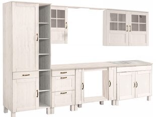 Набор мебели для кухни из 8 частей Notio Living Dennis 60, белый цвет цена и информация | Кухонные гарнитуры | pigu.lt
