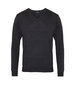 Juodas vyriškas megztinis V formos kaklu цена и информация | Megztiniai vyrams | pigu.lt