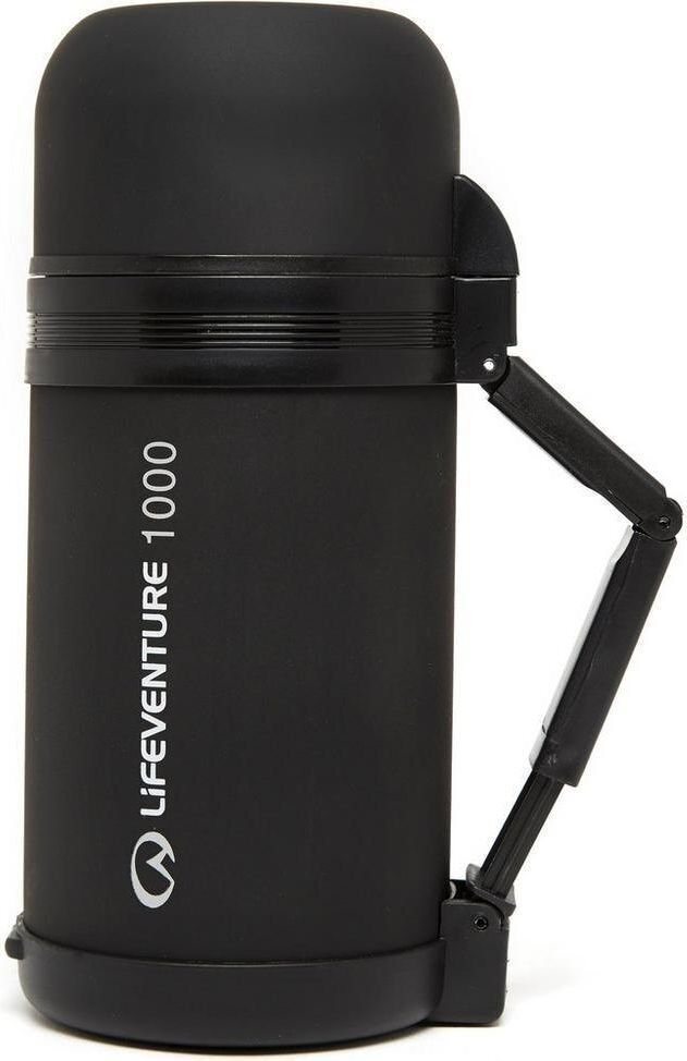 Termosas maistui Lifeventure TiV Widemouth Vacuum Flask 1000 Dark Grey цена и информация | Termosai, termopuodeliai | pigu.lt