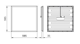 LED Panelė Philips 600 x 600 mm, 34W/4000K kaina ir informacija | Philips Baldai ir namų interjeras | pigu.lt