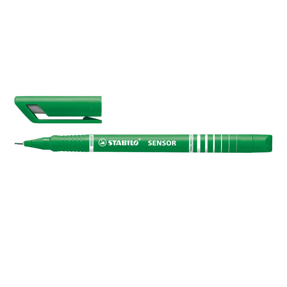 Rašiklis Stabilo Sensor F žalios spalvos kaina ir informacija | Rašymo priemonės | pigu.lt