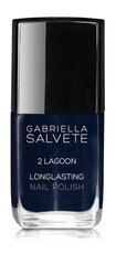 Nagų lakas Gabriella Salvete 02 Lagoon, 11 ml kaina ir informacija | Nagų lakai, stiprintojai | pigu.lt